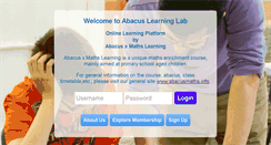 Desktop Screenshot of abacusmathslearning.com