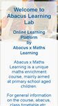 Mobile Screenshot of abacusmathslearning.com